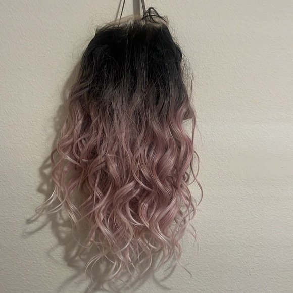 Ombré Pink Bobbi Boss Glueless Lace Wig - Picture 2 of 11